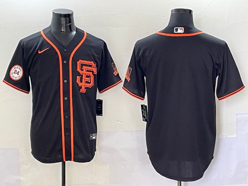Men San Francisco Giants Blank Black Game 2025 Nike MLB Jersey style 2